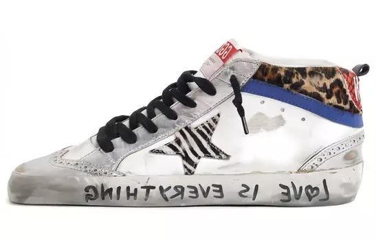 Кроссовки для скейтбординга женские, низкие, белые/серые Golden Goose