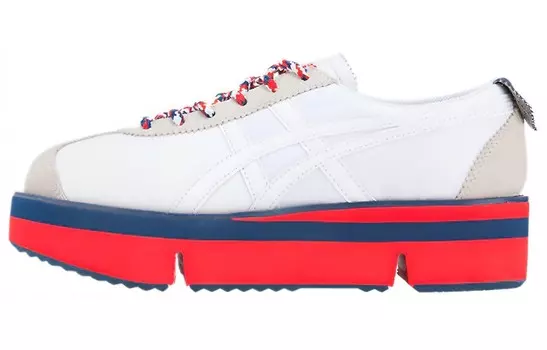 Кроссовки для скейтбординга женские, низкие, красные/белые Onitsuka Tiger