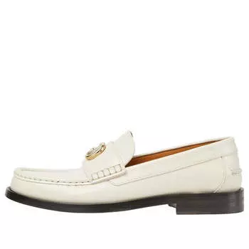 Кроссовки double g loafers Gucci, белый