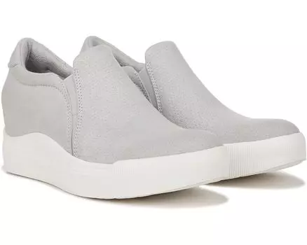 Кроссовки Dr. Scholl's Time Off Wedge Sneaker, цвет Grey Microfiber Perf