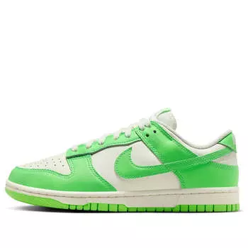 Кроссовки dunk low Nike, зеленый