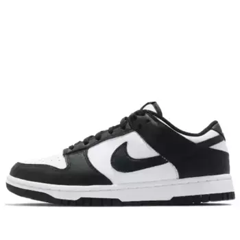 Кроссовки dunk low 'panda black white' Nike, белый