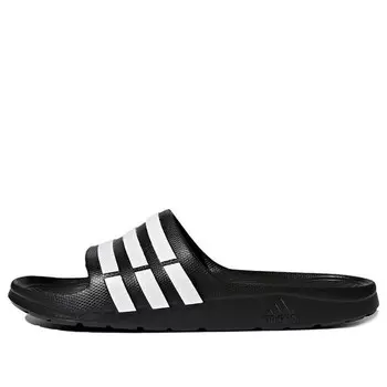 Кроссовки duramo slide 'black' Adidas, черный