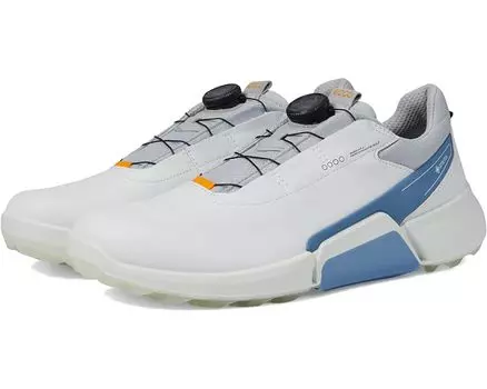 Кроссовки ECCO Golf Biom H4 Boa GORE-TEX Waterproof Golf Hybrid Golf Shoes, цвет White/Retro Blue Cow Leather