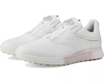 Кроссовки ECCO Golf S-Three Boa GORE-TEX Waterproof Golf Hybrid Golf Shoes, цвет White/Delicacy/White Steer Leather/Steer Leather/Textile