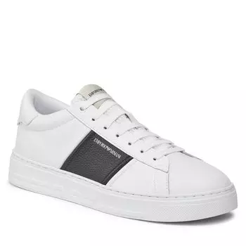 Кроссовки Emporio Armani, белый цвет