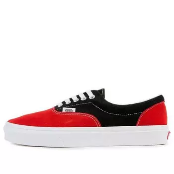 Кроссовки era black red Vans, черный