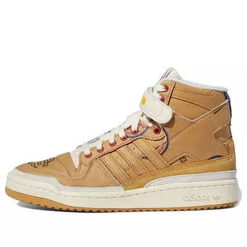 Кроссовки eric emanuel x forum 84 high s all-american - paper bag' Adidas, коричневый