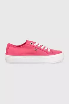 Кроссовки ESSENTIAL VULC CANVAS Tommy Hilfiger, розовый
