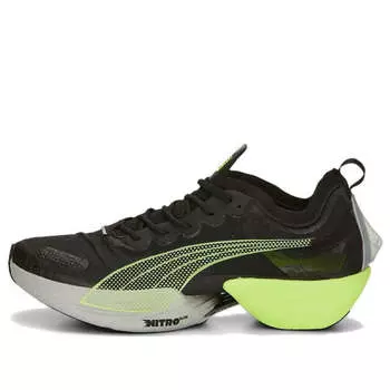 Кроссовки fast-r nitro elite carbon 'black lime squeeze' Puma, черный