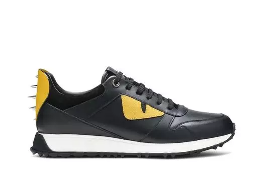 Кроссовки Fendi Leather 'Monster', черный