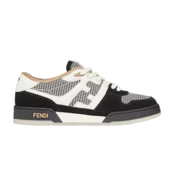 Кроссовки Fendi Match 'Black Houndstooth', черный