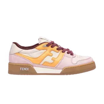 Кроссовки Fendi Wmns FF Mixed Leather Low Pink, розовый