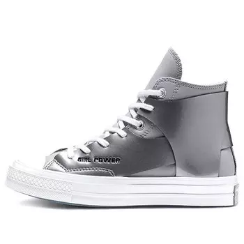 Кроссовки feng chen wang x chuck 70 high 'sleet' Converse, серебряный
