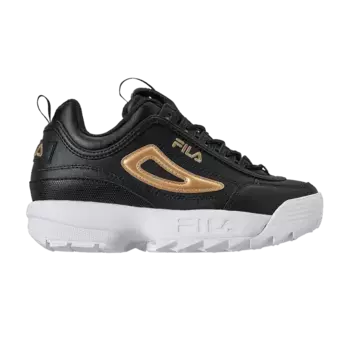 Кроссовки Fila Disruptor 2 Kids Metallic Flag - Black Metallic Gold, черный