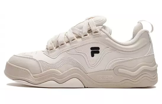 Кроссовки FILA FUSION KICK Wave Bottom Sneakers Skateboarding Shoes Women's Low-top Milk White, белый