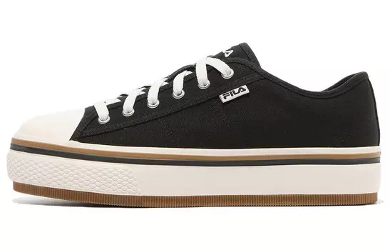 Кроссовки FILA Scanline Skateboard Shoes Unisex Low-Top Black And White/Brown