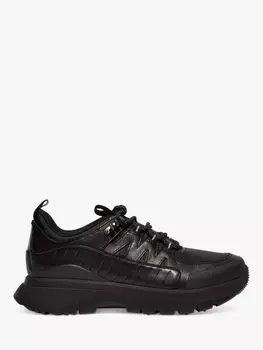 Кроссовки FitFlop Neo Leather Mix, черные