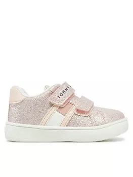 Кроссовки Flag Low Cut Velcro Sneaker T1A9-33725-0745 M Tommy Hilfiger, розовый
