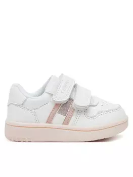 Кроссовки Flag Low Cut Velcro Sneaker T1A9-33730-1439 M Tommy Hilfiger, белый