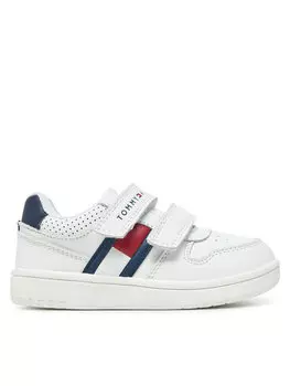 Кроссовки Flag Low Cut Velcro Sneaker T1X9-33841-1355 M Tommy Hilfiger, белый