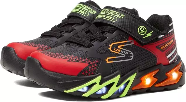Кроссовки Flex Glow Bolt 400138L SKECHERS KIDS, цвет Black/Red