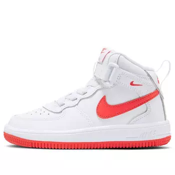 Кроссовки force 1 mid easyon 'white red' Nike, белый