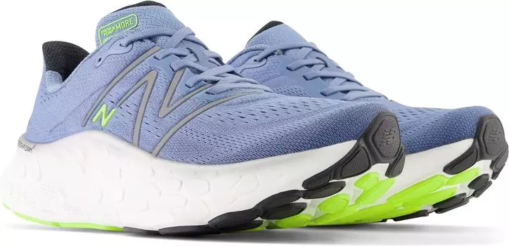 Кроссовки Fresh Foam X More v4 New Balance, цвет Mercury Blue/Dark Silver Metallic