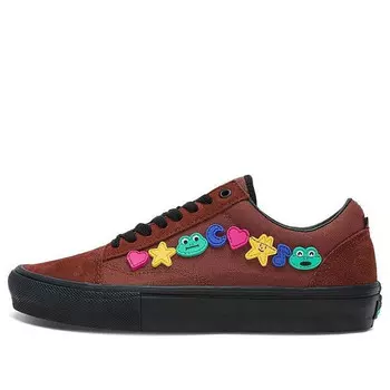 Кроссовки frog skateboards x skate old skool 'brown' Vans, коричневый