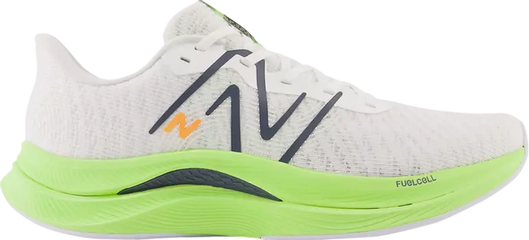 Кроссовки FuelCell Propel v4 2E Wide 'White Bleached Lime Glow', белый