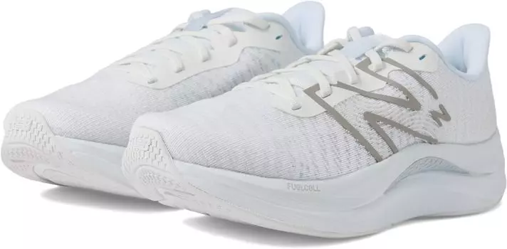 Кроссовки FuelCell Propel v4 New Balance, цвет White/Quartz Grey