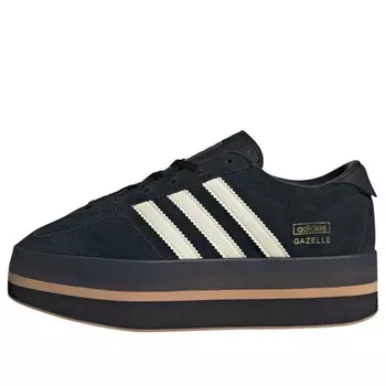 Кроссовки gazelle stack 'core black cream gum' Adidas, черный