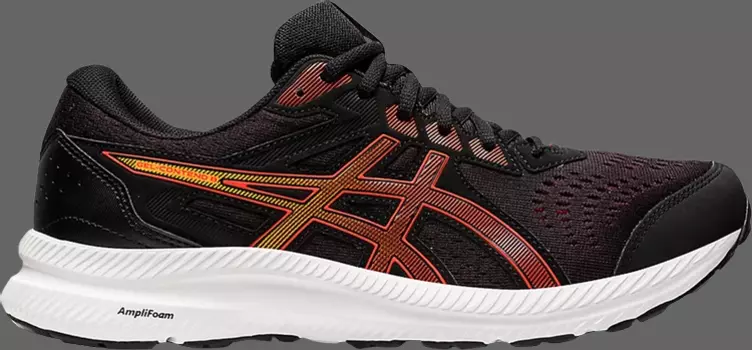 Кроссовки gel contend 8 4e wide 'black cherry tomato' Asics, черный