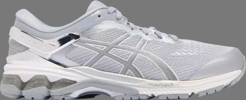 Кроссовки gel kayano 26 platinum 'piedmont grey silver' Asics, серый