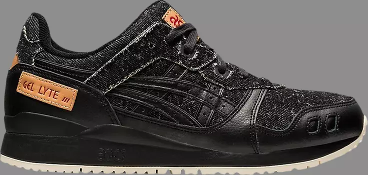 Кроссовки gel lyte 3 'denim pack - black' Asics, черный