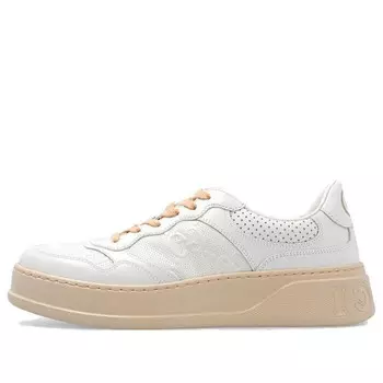Кроссовки gg embossed sneaker 'white beige' Gucci, белый