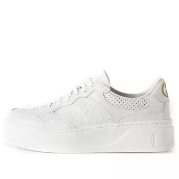 Кроссовки gg embossed sneaker 'white' Gucci, белый