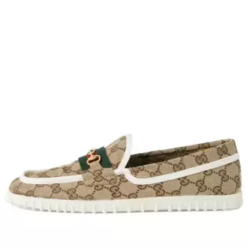 Кроссовки gg supreme driving shoes 'neutrals' Gucci, бежевый