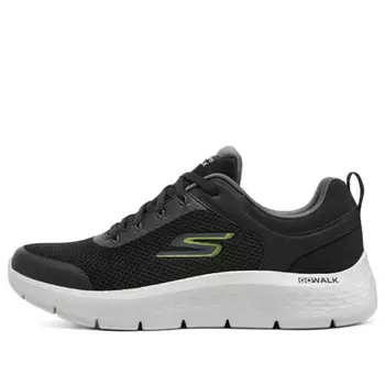 Кроссовки go walk flex - independent 'black white' Skechers, черный