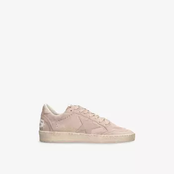 Кроссовки Golden Goose Балстар эксклюзив 2 замшевые низкие, розовый