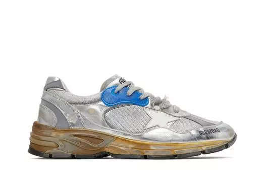 Кроссовки Golden Goose Dad-Star 'Silver', серебряный