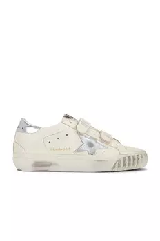 Кроссовки Golden Goose Old School, цвет White Ecru & Silver