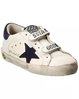 Кроссовки Golden Goose Old School из кожи и замши