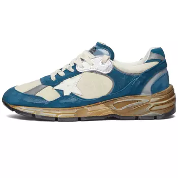 Кроссовки Golden Goose Running Dad, бежевый/синий