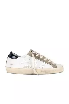 Кроссовки Golden Goose Super-Star, цвет White, Yellow, Taupe, & Night Blue