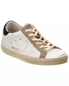 Кроссовки Golden Goose Superstar из кожи и замши