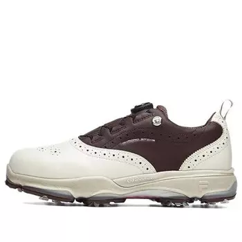 Кроссовки golf oxford spike sneakers 'white brown' Fila, белый