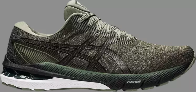 Кроссовки gt 2000 10 'lichen green black' Asics, зеленый