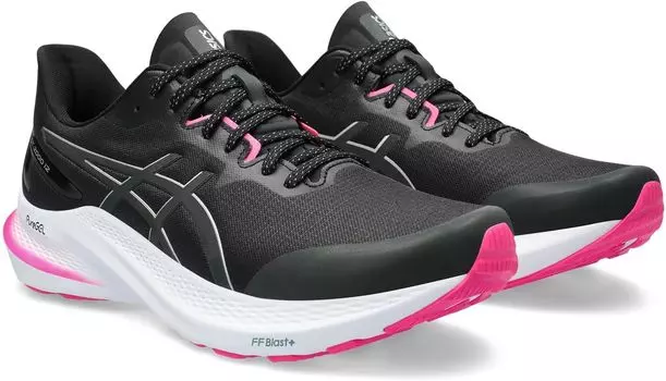 Кроссовки GT-2000 12 Lite-Show ASICS, цвет Black/Pure Silver