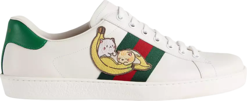 Кроссовки Gucci Ace Bananya, белый